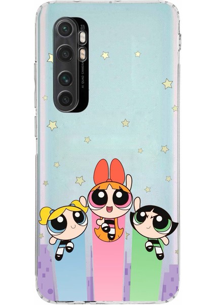 Mi Note 10 Lite Uyumlu Powerpuff Girls Tasarımlı Baskılı Silikon Kılıf