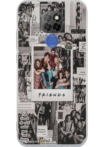 General Mobile Gm 20 Uyumlu Friends Nostalji Tasarımlı Tasarımlı Baskılı Silikon Kılıf