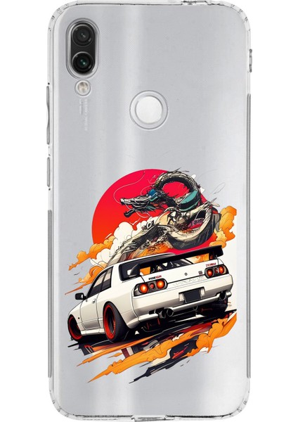 Redmi Note 7 Uyumlu Gtr Güneş Ejderha Tasarımlı Baskılı Silikon Kılıf