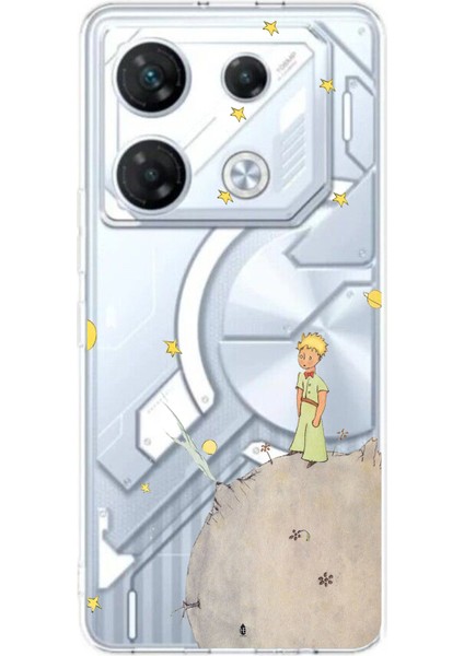 Infinix Gt 20 Pro Uyumlu Küçük Prens Tasarımlı Baskılı Silikon Kılıf