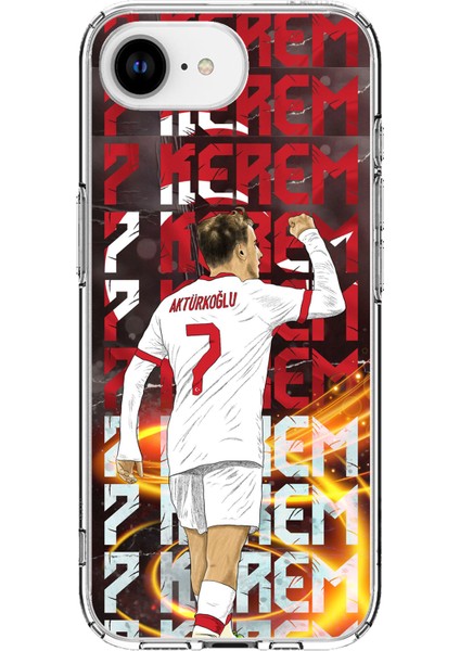 iPhone 16E Uyumlu Kerem Aktürkoğlu Sevinç Baskılı Silikon Kılıf