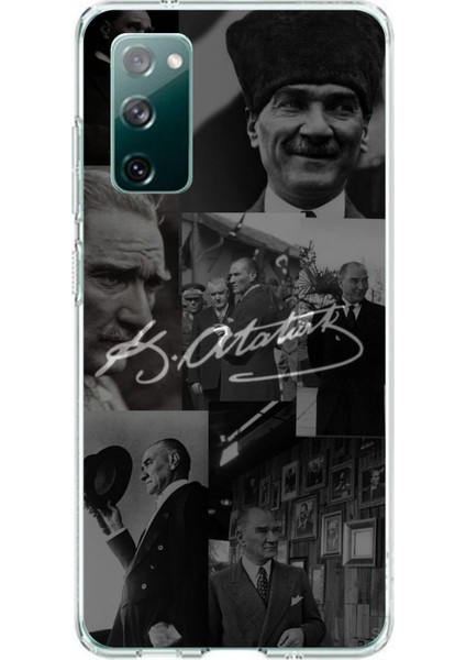 Samsung Galaxy S20 Fe Uyumlu Kemal Atatürk Imza Baskılı Silikon Kılıf