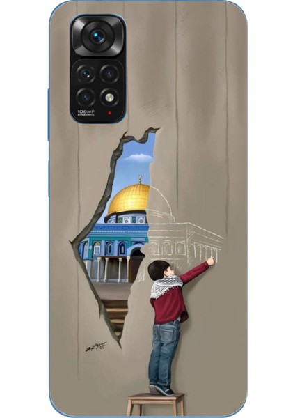 Redmi Note 11 - 11S Uyumlu Mescid-I Aksa Duvar Baskılı Silikon Kılıf