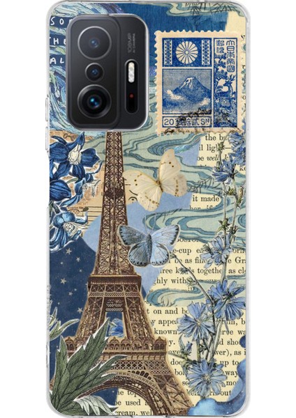 Xiaomi Mi 11T - 11T Pro Uyumlu Paris ve Eyfel Kulesi Baskılı Silikon Kılıf