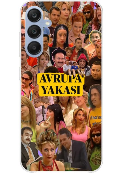 Samsung Galaxy A25 Uyumlu Avrupa Yakası Baskılı Silikon Kılıf