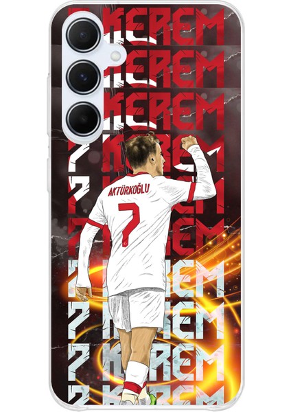 Samsung Galaxy A35 Uyumlu Kerem Aktürkoğlu Sevinç Baskılı Silikon Kılıf