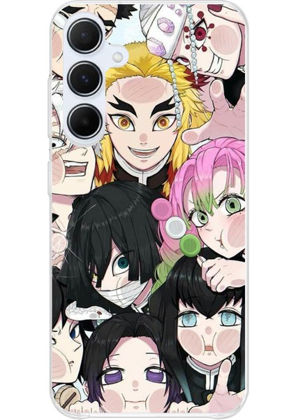 Samsung Galaxy A35 Uyumlu Demon Slayer Manga Baskılı Silikon Kılıf