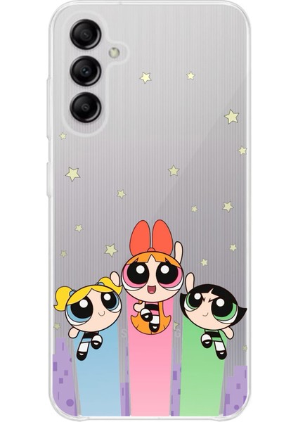 Samsung Galaxy A14 Uyumlu Powerpuff Girls Tasarımlı Baskılı Silikon Kılıf