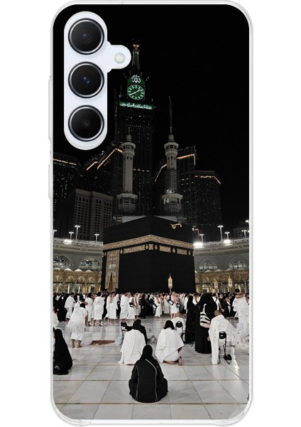 Samsung Galaxy A35 Uyumlu Kabe Umre Baskılı Silikon Kılıf