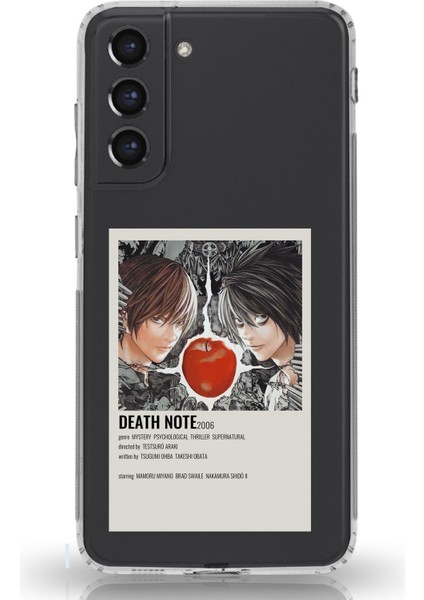 Samsung Galaxy S21 Fe Uyumlu Death Note Poster Tasarımlı Baskılı Silikon Kılıf