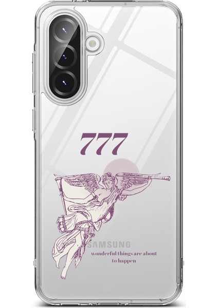 Samsung Galaxy A36 Uyumlu 777 Melek Tasarımlı Baskılı Silikon Kılıf