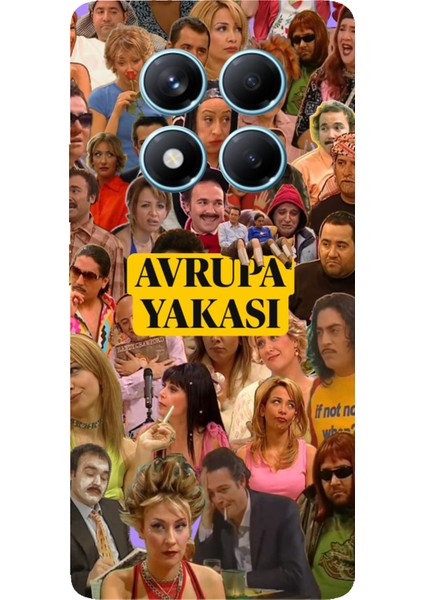 Redmi Note 14 Pro 4g Uyumlu Avrupa Yakası Baskılı Silikon Kılıf