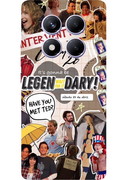 Redmi Note 14 Pro Plus 5g Uyumlu Retro Gazete How I Met Your Mother Tasarımlı Baskılı Silikon Kılıf
