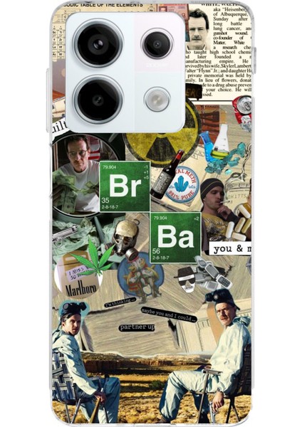 Redmi Note 13 Pro 5g Uyumlu Breaking Bad Kolaj Baskılı Silikon Kılıf