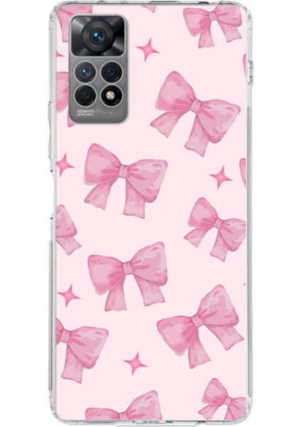 Redmi Note 12 Pro 4g Uyumlu Pembe Fiyonklar Baskılı Silikon Kılıf