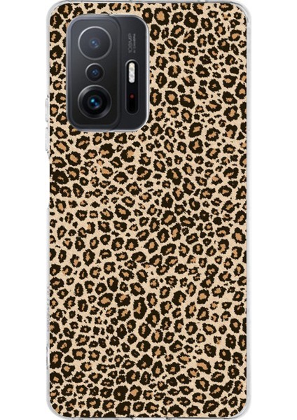 Xiaomi Mi 11T - 11T Pro Uyumlu Leopar Tasarımlı Baskılı Silikon Kılıf