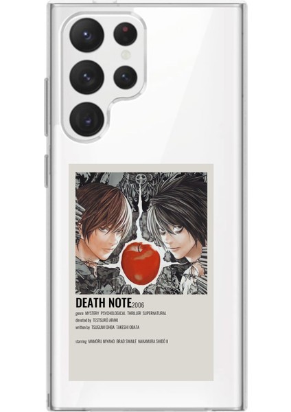 Samsung Galaxy S22 Ultra Uyumlu Death Note Poster Tasarımlı Baskılı Silikon Kılıf