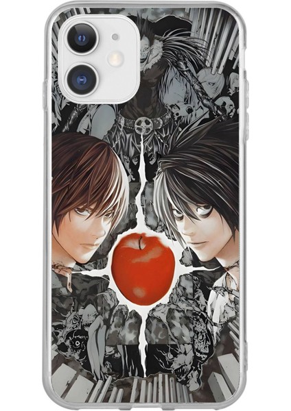 iPhone 11 Uyumlu Death Note Kapak Tasarımlı Baskılı Silikon Kılıf
