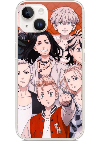 iPhone 13 - 14 Uyumlu Tokyo Revengers Karakterler Baskılı Silikon Kılıf