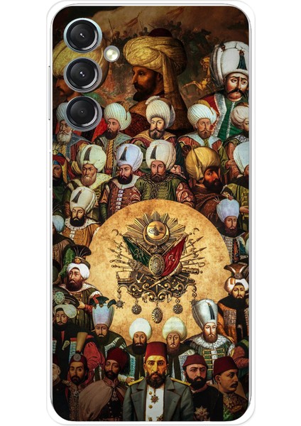 Samsung Galaxy A24 Uyumlu Osmanlı Padişahları Baskılı Silikon Kılıf