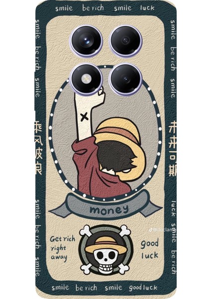 Redmi Note 14 Pro Plus 5g Uyumlu One Piece Dolar Baskılı Silikon Kılıf