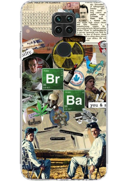 Redmi Note 9 Uyumlu Breaking Bad Kolaj Baskılı Silikon Kılıf