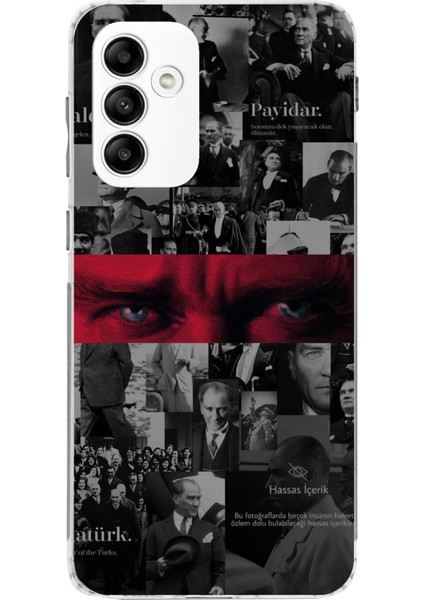 Samsung Galaxy A05S Uyumlu Atatürk Gözler Tasarım Baskılı Silikon Kılıf