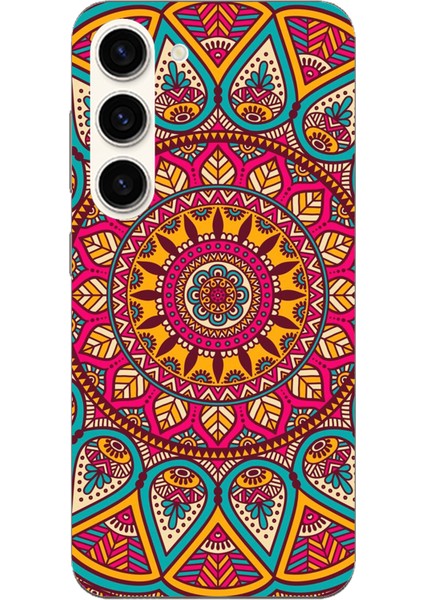 Samsung Galaxy S23 Uyumlu Mandala Baskılı Silikon Kılıf