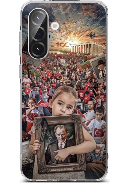 Samsung Galaxy A36 Uyumlu Anıtkabir Atatürk Portre Baskılı Silikon Kılıf