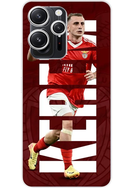 Redmi 12 Uyumlu Kerem Aktürkoğlu Benfica Baskılı Silikon Kılıf