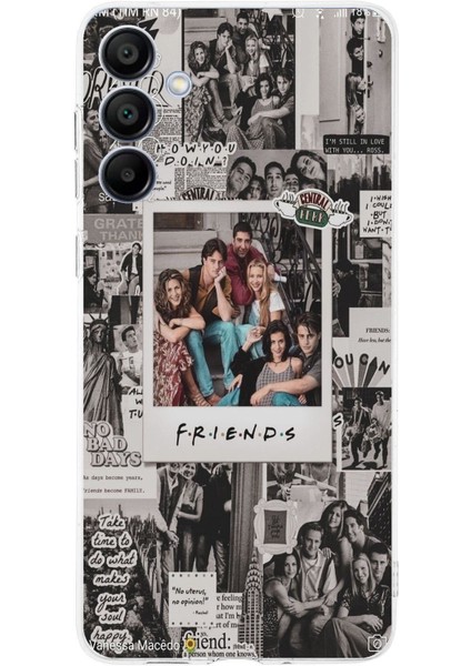Samsung Galaxy A16 Uyumlu Friends Nostalji Tasarımlı Tasarımlı Baskılı Silikon Kılıf