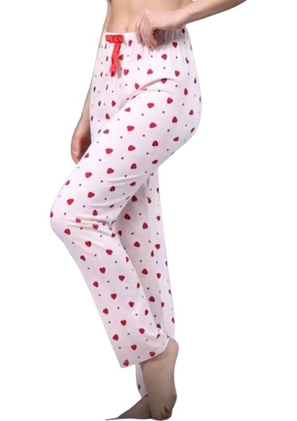 Pijama Altı Modal Ring Viskon Kumaş Çilek Desenli-Pembe fiyatları