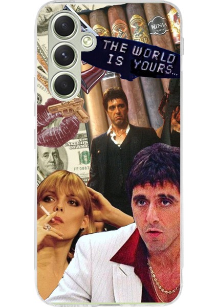 Samsung Galaxy A15 Uyumlu The Worlds Is Yours Tasarımlı Baskılı Silikon Kılıf