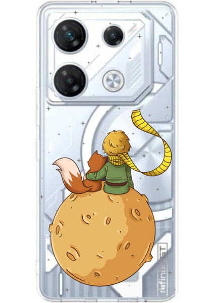 Infinix Gt 20 Pro Uyumlu Küçük Prens Gezegen Boa Tasarımlı Baskılı Silikon Kılıf