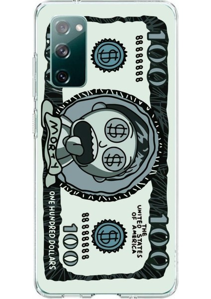 Samsung Galaxy S20 Fe Uyumlu Morty Dolar Baskılı Silikon Kılıf