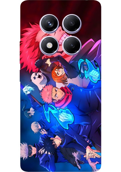 Redmi Note 14 Pro Plus 5g Uyumlu Jujutsu Kaisen Baskılı Silikon Kılıf