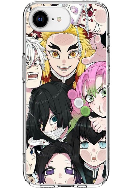 iPhone 16E Uyumlu Demon Slayer Manga Baskılı Silikon Kılıf