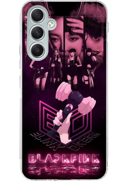 Samsung Galaxy A34 Uyumlu Blackpink Poster Baskılı Silikon Kılıf