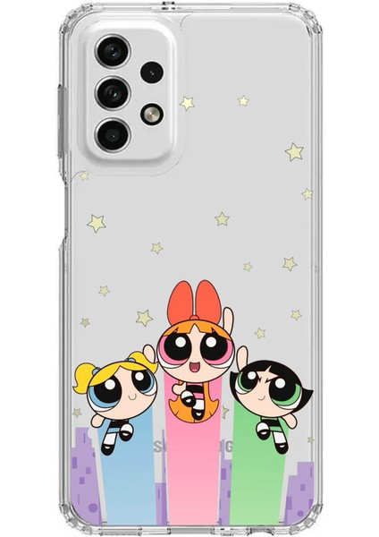 Samsung Galaxy A73 Uyumlu Powerpuff Girls Tasarımlı Baskılı Silikon Kılıf