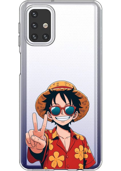 Samsung Galaxy M31S Uyumlu Monkey D. Luffy Tasarımlı Baskılı Silikon Kılıf