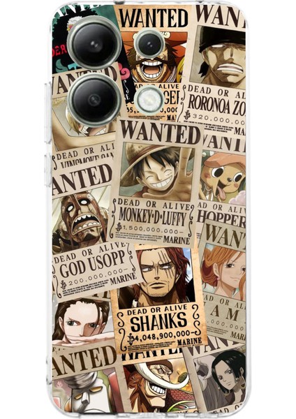 Redmi Note 13 4g Uyumlu One Piece Gazete Tasarımlı Baskılı Silikon Kılıf