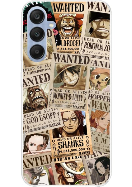 Samsung Galaxy A25 Uyumlu One Piece Gazete Tasarımlı Baskılı Silikon Kılıf