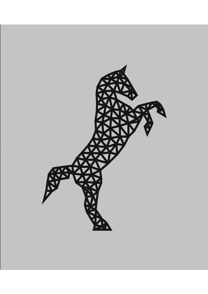 Ahşap Işleme Duvar Süsü- At - 30 cm x 40 cm