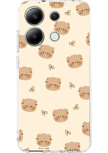 Redmi Note 13 4g Uyumlu Sevimli Ayıcıklar Baskılı Silikon Kılıf