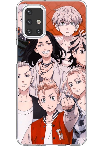 Samsung Galaxy M31S Uyumlu Tokyo Revengers Karakterler Baskılı Silikon Kılıf
