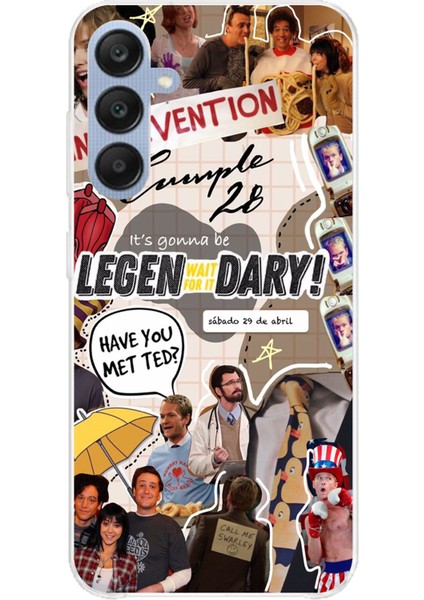 Samsung Galaxy A25 Uyumlu Retro Gazete How I Met Your Mother Tasarımlı Baskılı Silikon Kılıf