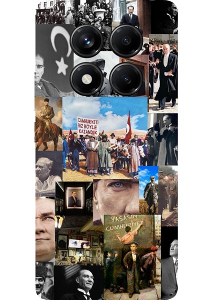 Redmi Note 14 Pro 5g Uyumlu Atatürk Cumhuriyet Baskılı Silikon Kılıf