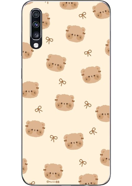 Samsung Galaxy A70 Uyumlu Sevimli Ayıcıklar Baskılı Silikon Kılıf