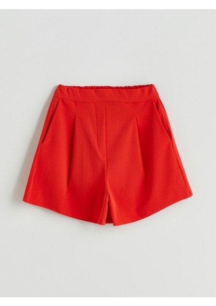 Yeni Sezon Beli Lastikli Pileli Kadın Şort indirimleri