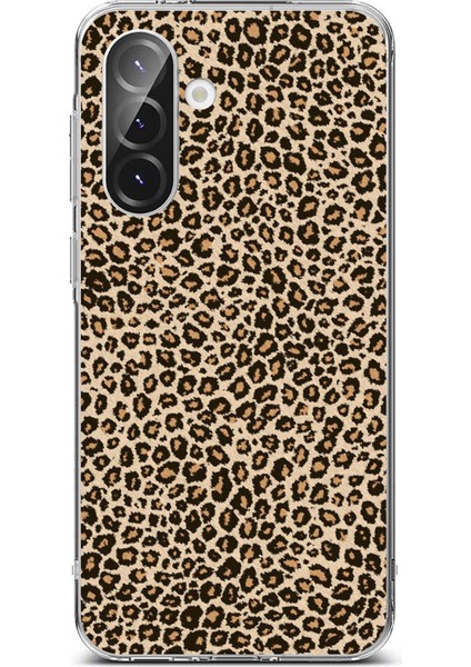 Samsung Galaxy A36 Uyumlu Leopar Tasarımlı Baskılı Silikon Kılıf